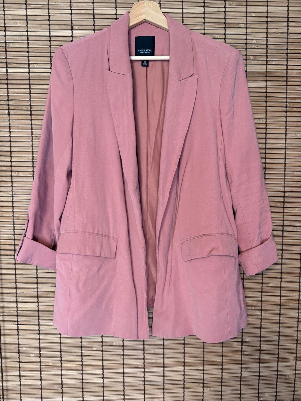 Simply Vera Vera Wang Pink Blazer Jacket
